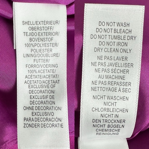 NWT Adrianna Papell Jacquard Party Dress in Cosmo Pink Size 12 - Picture 10 of 13